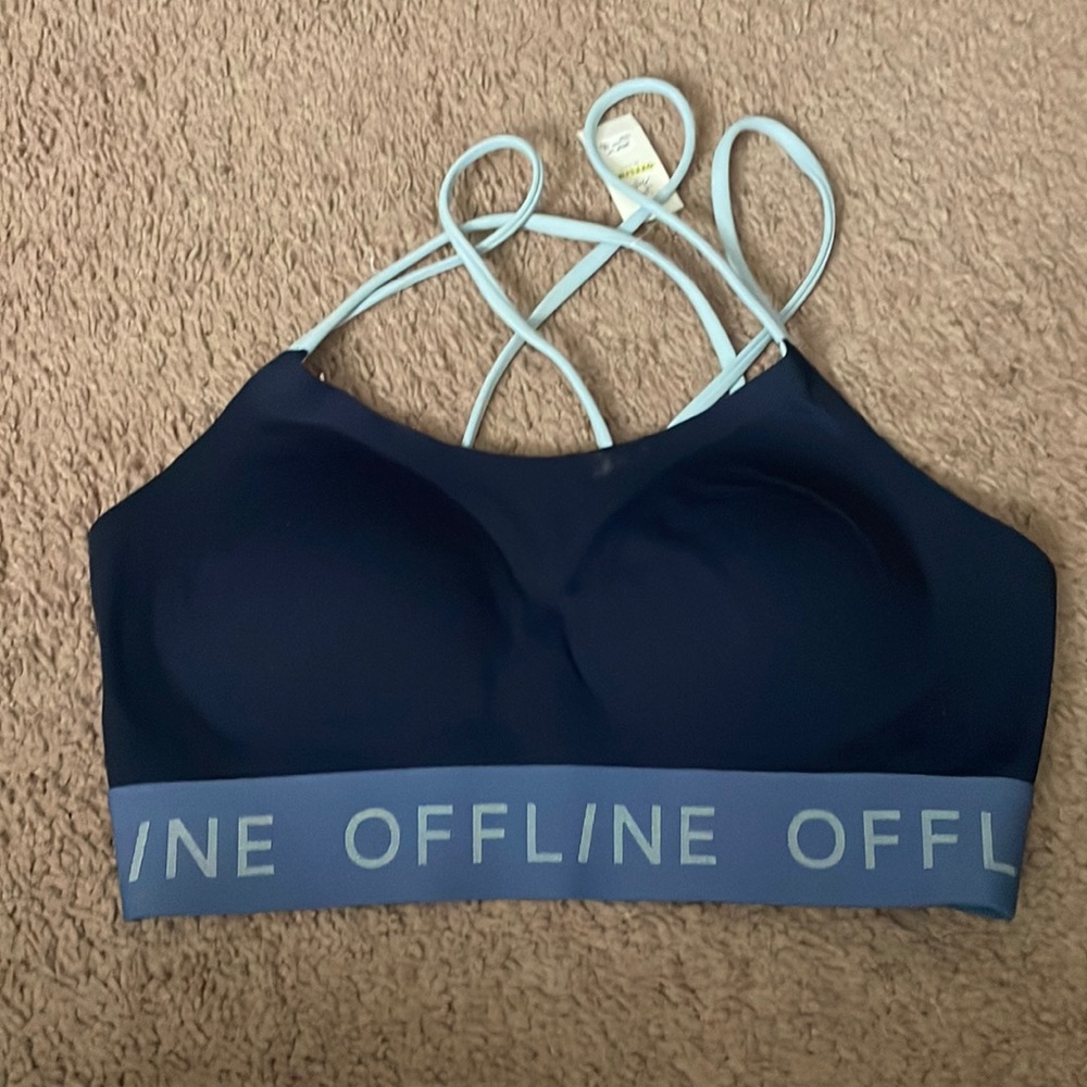 NWT aerie strapped back sports bra